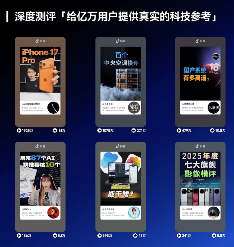 2025年，全民科技討論熱潮起，抖音科技內容觀看量超1.4萬億次