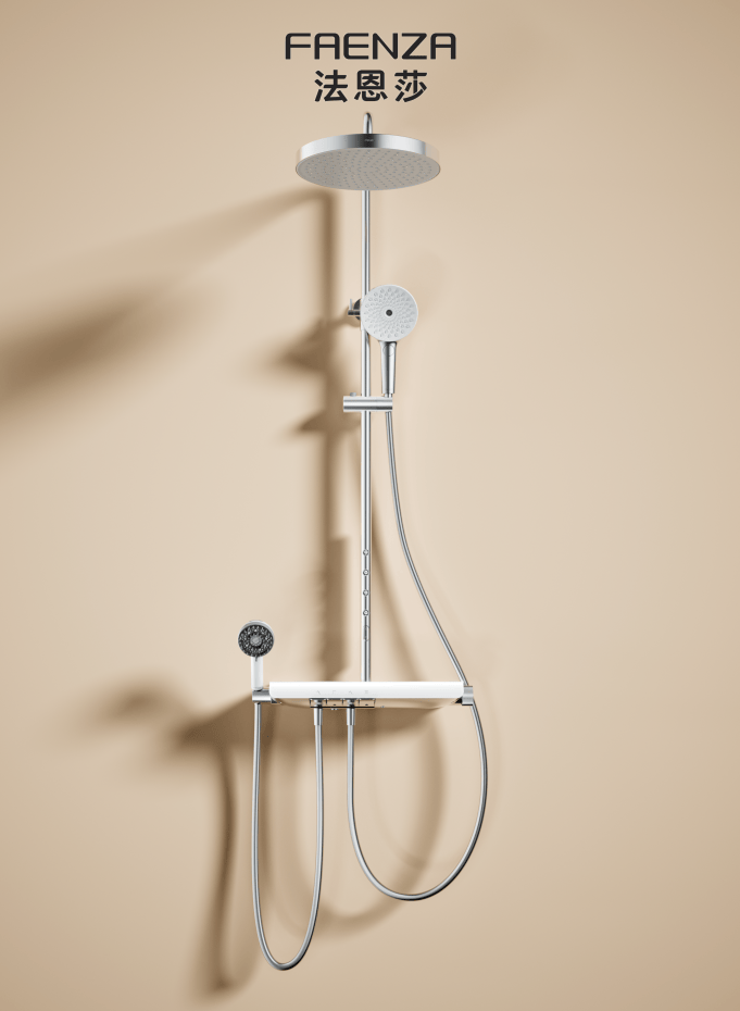 一線衛浴品牌法恩莎衛浴推出E650淋浴花灑，滿足全家人沐浴需求