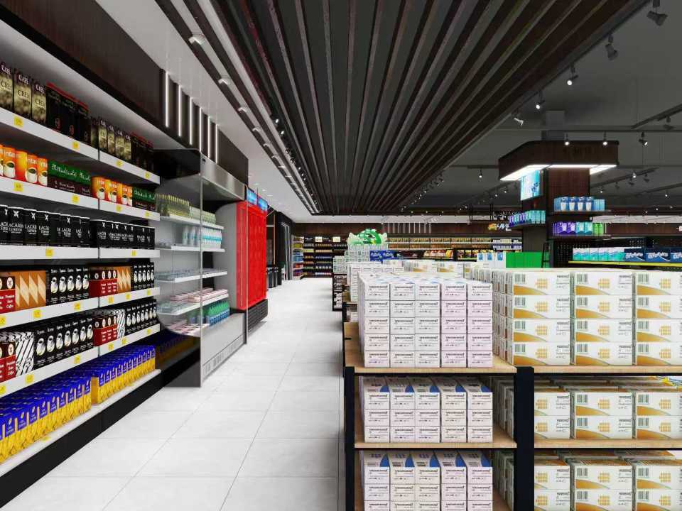 陝西超市裝修要點，陝西超市門店裝修施工，陝西生鮮超市裝修施工