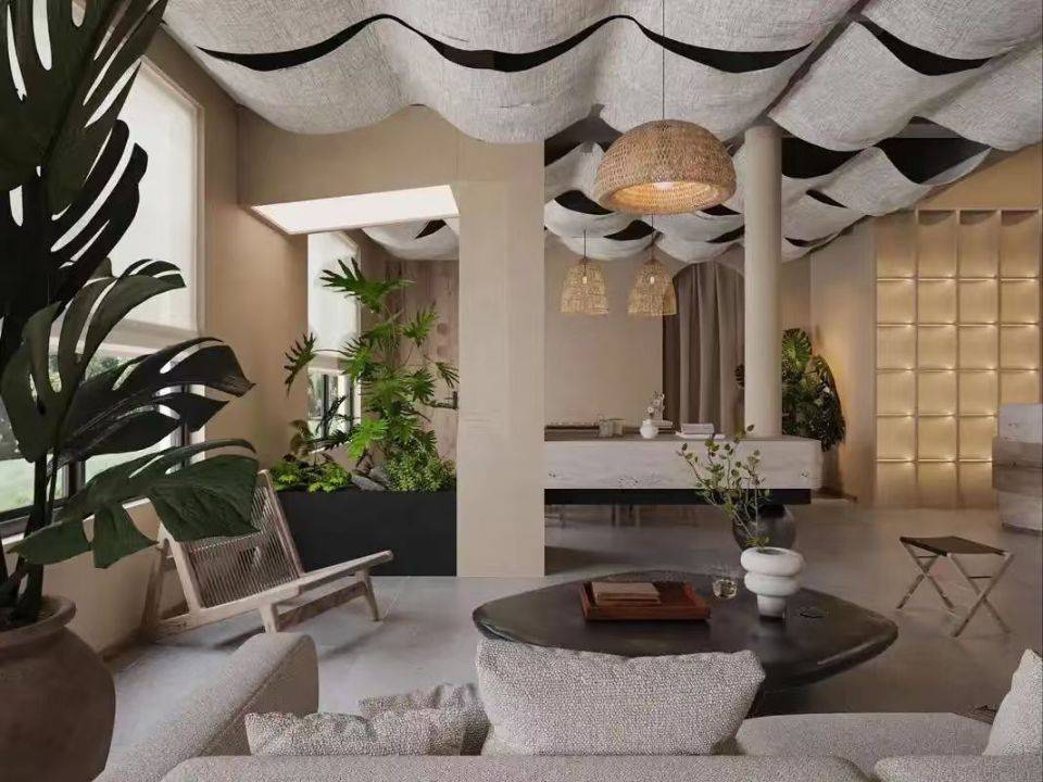 陝西養生館裝修，陝西美容院裝修施工，陝西中醫館裝修施工