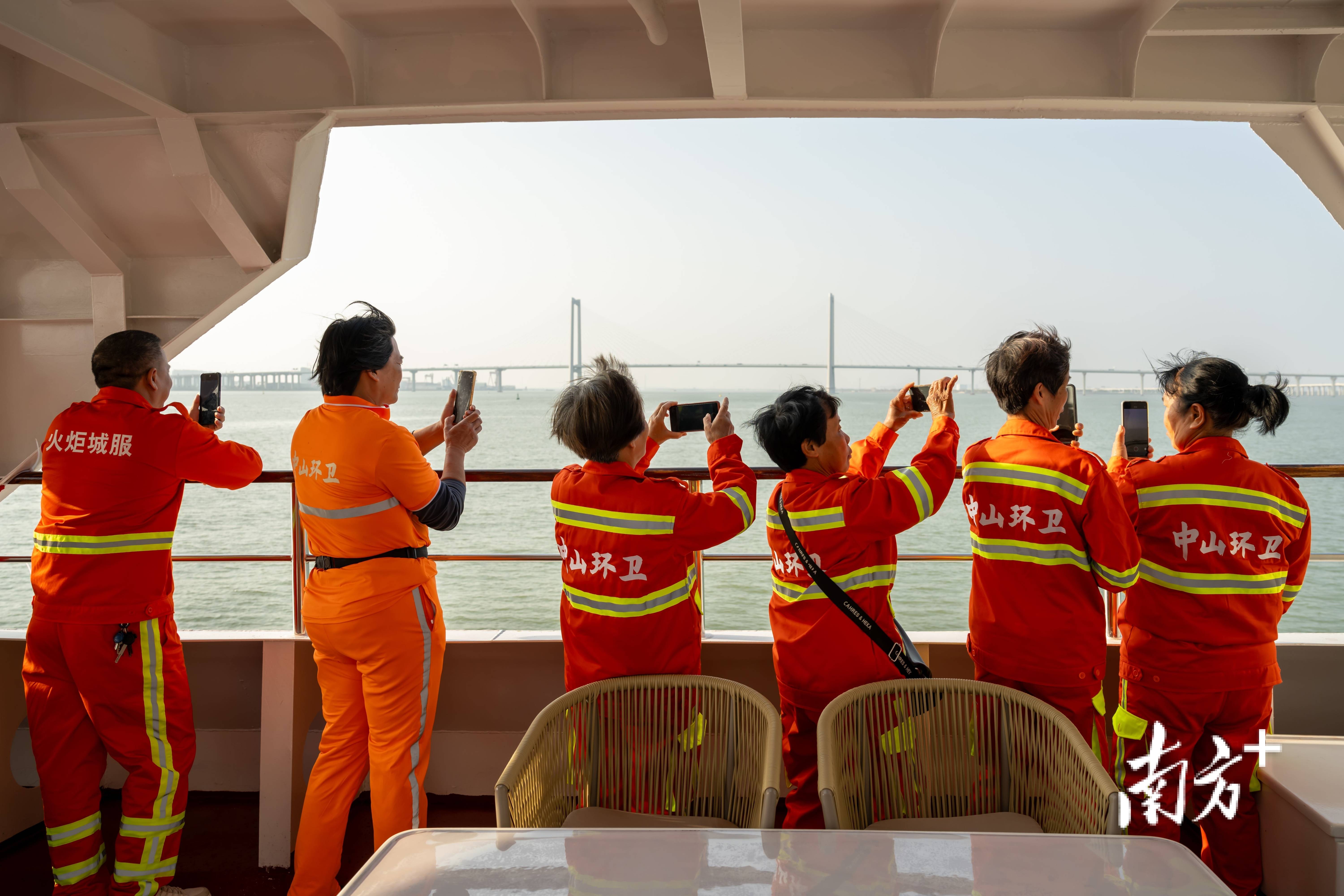 伶仃洋上看深中，致敬中山“城市美容師”