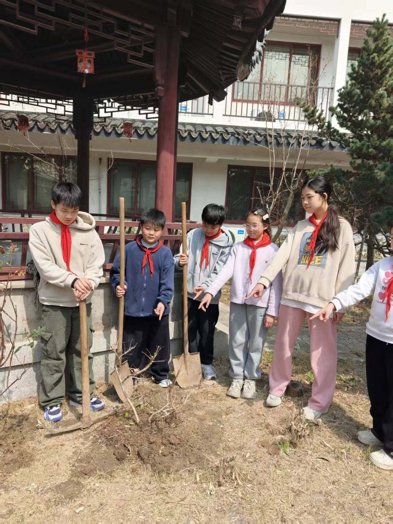 蘇州市山塘中心小學校開展植樹節活動