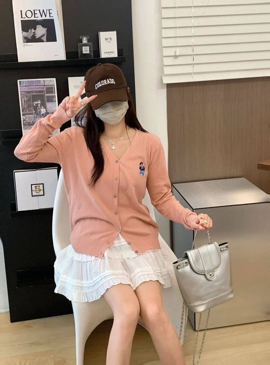 開春必備穿搭單品！刺繡小熊九色開衫29.9閉眼入啊~