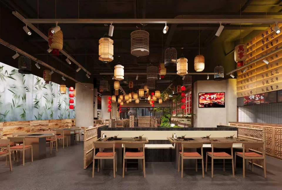 陝西餐飲店裝修設計，陝西餐廳裝修設計施工，陝西酒店宴會廳裝修