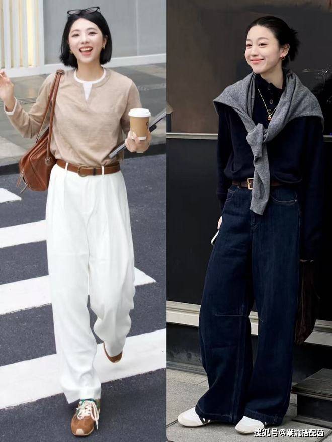原創今春的“針織衫+闊腿褲”，太美太氣質了！尤其適合中年女性借鑑