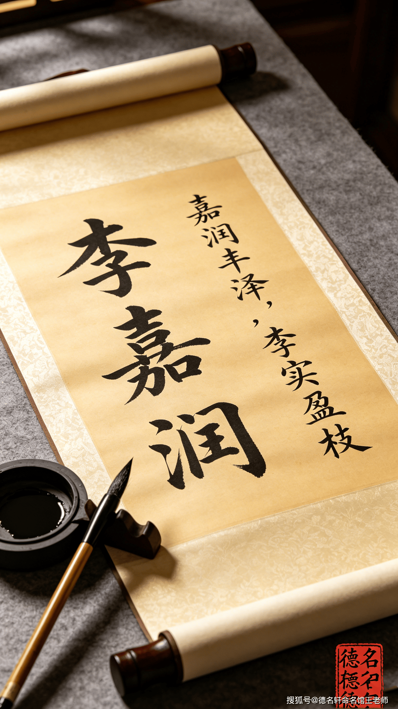 原創寶寶起名案例 李嘉潤：嘉潤豐澤，李實盈枝